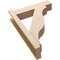 Ekena Millwork 6-in W x 22-in D x 30-in H Funston Block Rough Cedar Woodgrain TimberThane Outlooker, Primed Tan OUTUR060X22X30FST44RCPR - alternate 6